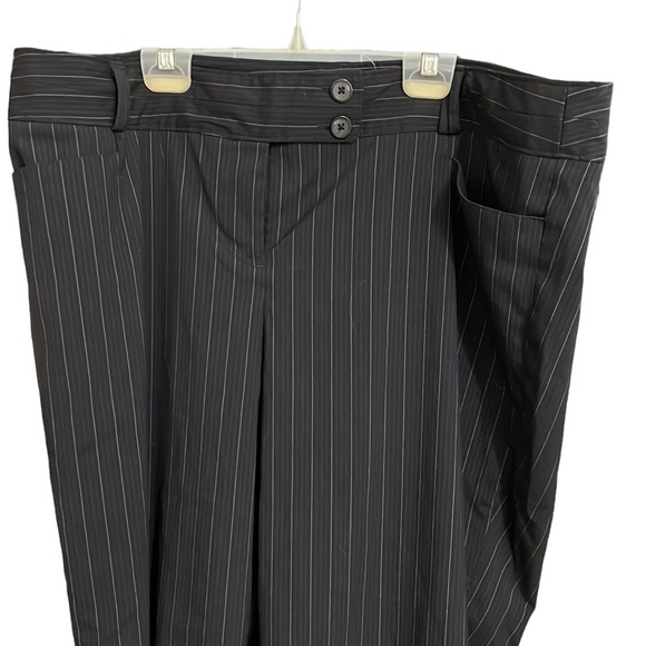 LANE BRYANT Plus Size Pinstriped Trouser Pants - Picture 2 of 5